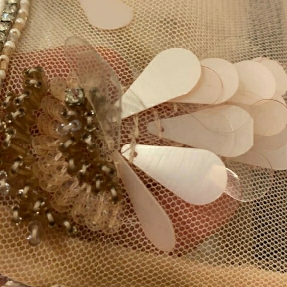 THEIA Embellished Yoke Mermaid Gown - Picture 4 of 16